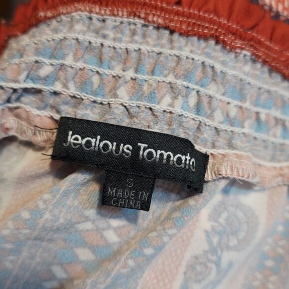 Jealous Tomato Red Boho Dress Size Small - Picture 7 of 9